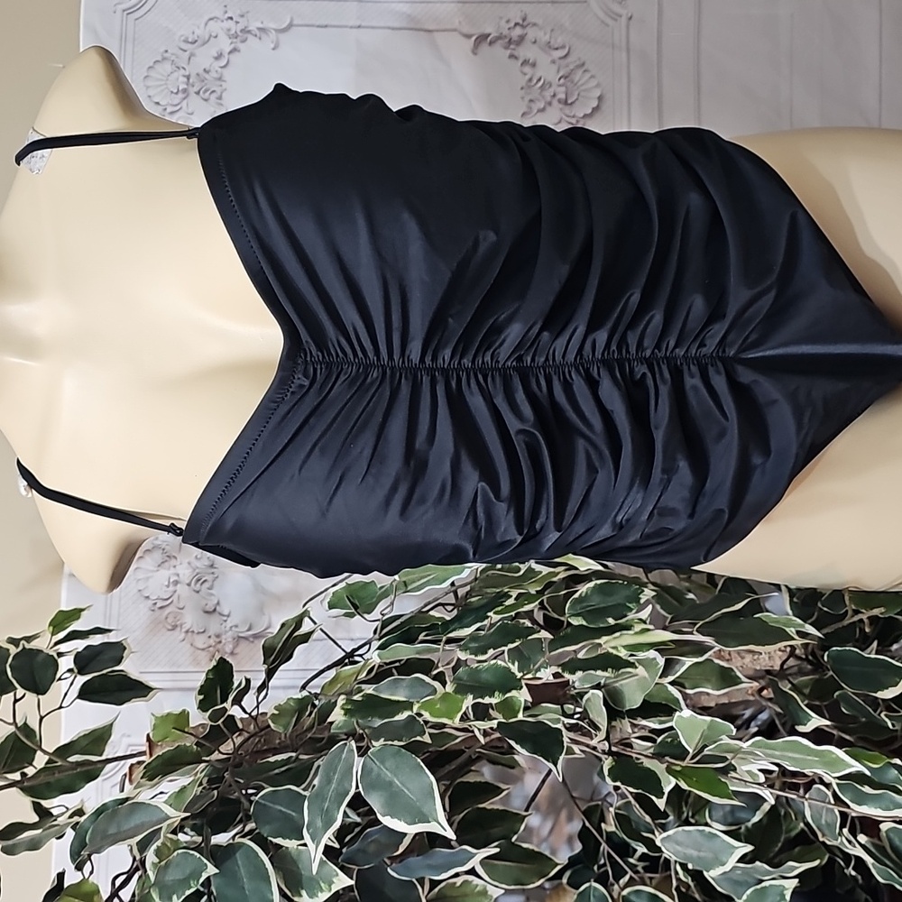 J. Crew Black Ruched One Piece Swimsuit 22